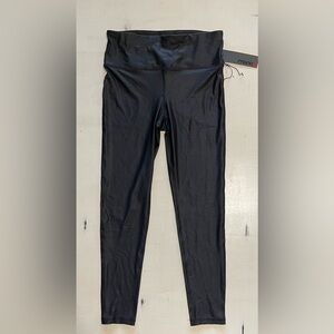 Mono B black foil leggings.  Size large. NWT
